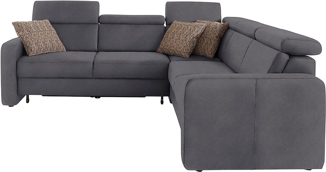 sit&more Ecksofa »Bologna L-Form«, Kopfteilverstellung, wahlweise mit Bettf günstig online kaufen