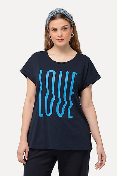 Ulla Popken T-Shirt T-Shirt oversized LOVE Halbarm günstig online kaufen