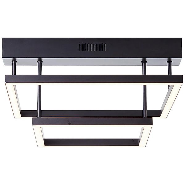 Brilliant Deckenleuchte »Ranut«, 2 flammig, LED Deckenlampe 2flg schwarz günstig online kaufen