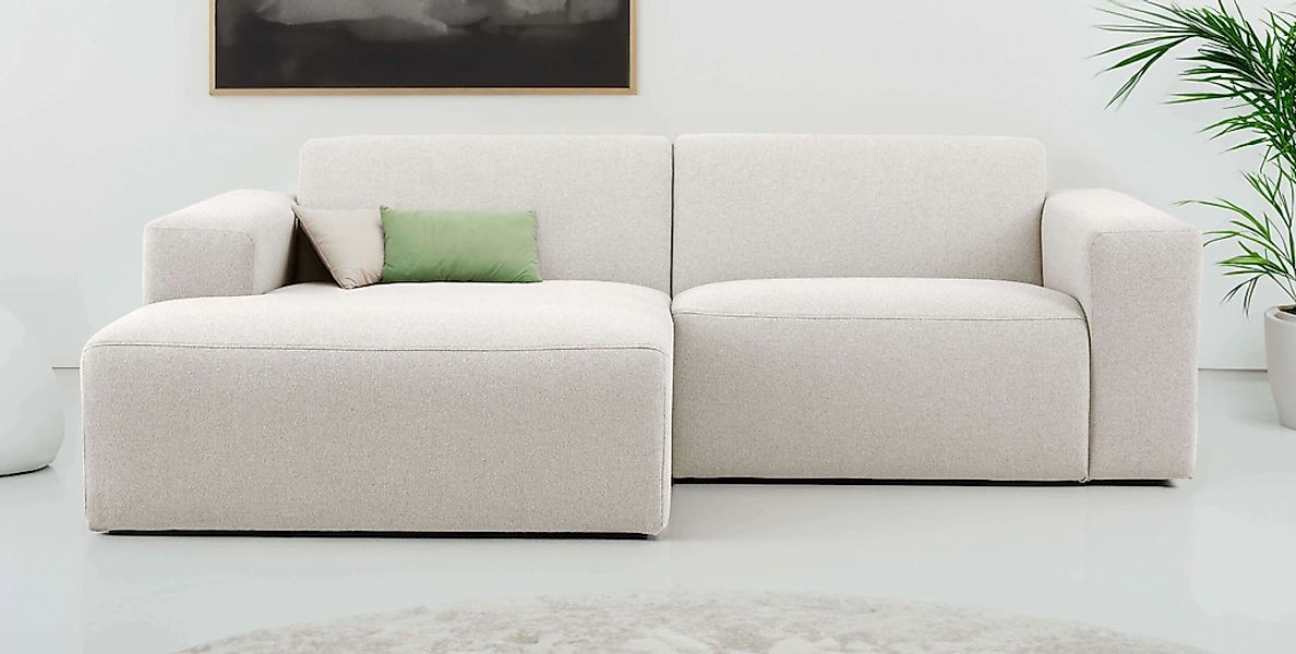OTTO home Ecksofa "Koa, 228 cm, L-Form, Modulsofa in Cord, Chenille, Strukt günstig online kaufen