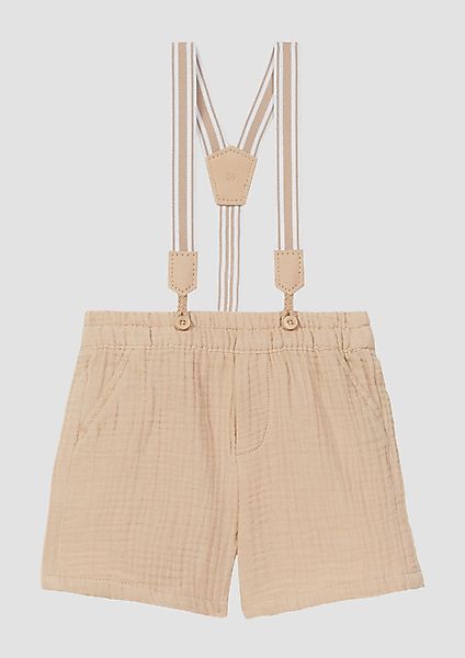 s.Oliver Stoffhose Musselin-Shorts mit abnehmbaren Hosenträgern günstig online kaufen