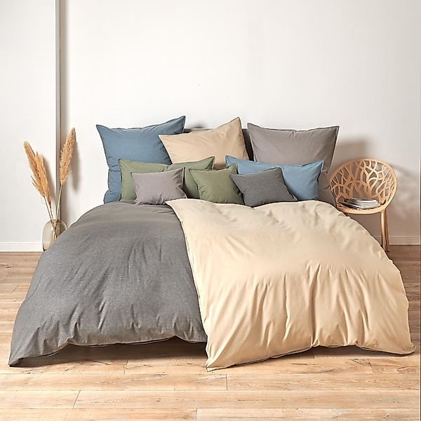 TRAUMSCHLAF Bettwäsche Basic Chambray, Chambray, 2 günstig online kaufen