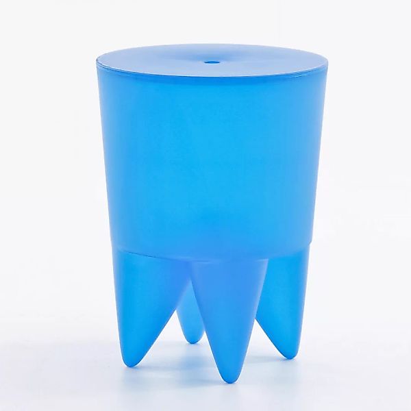 XO-Design - Bubu Ier Hocker - azure blau/halbtransparent/H 43cm/Ø 32,5cm günstig online kaufen