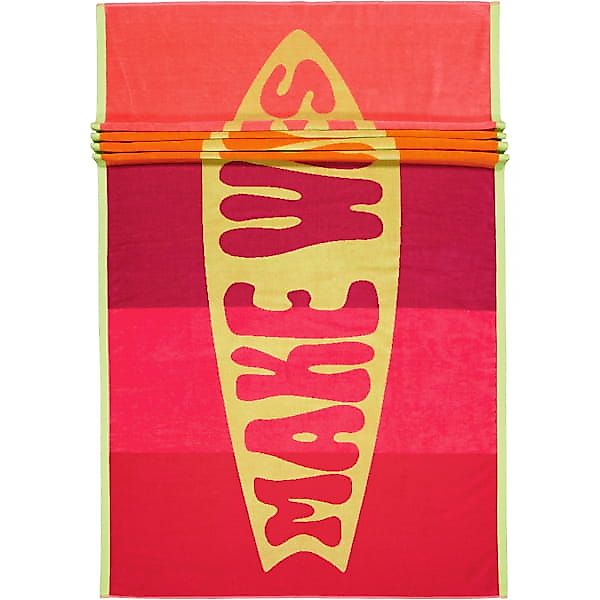 Vossen Strandtücher Make Waves - Farbe: flamingo - 0001 - 100x180 cm günstig online kaufen