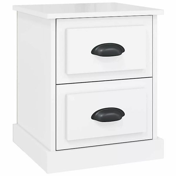 Vidaxl Nachttisch Hochglanz-weiß 39x39x47,5 Cm Holzwerkstoff günstig online kaufen