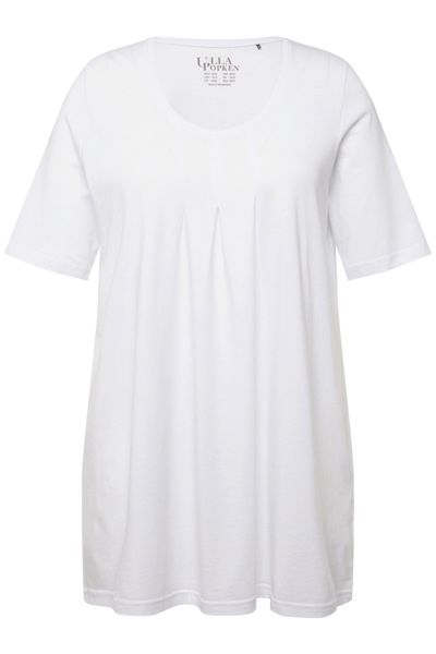 Ulla Popken T-Shirt T-Shirt Zierfalten A-Linie günstig online kaufen