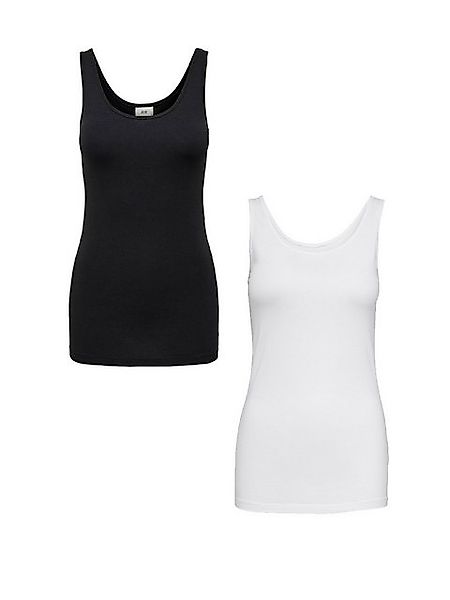 JACQUELINE de YONG Shirttop Tank Top 2-er Stück Pack Ärmelloses Basic Shirt günstig online kaufen