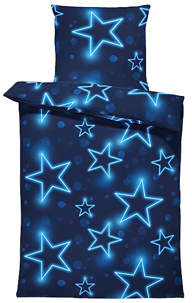 One Home Bettwäsche Sterne, Biber, 2 günstig online kaufen