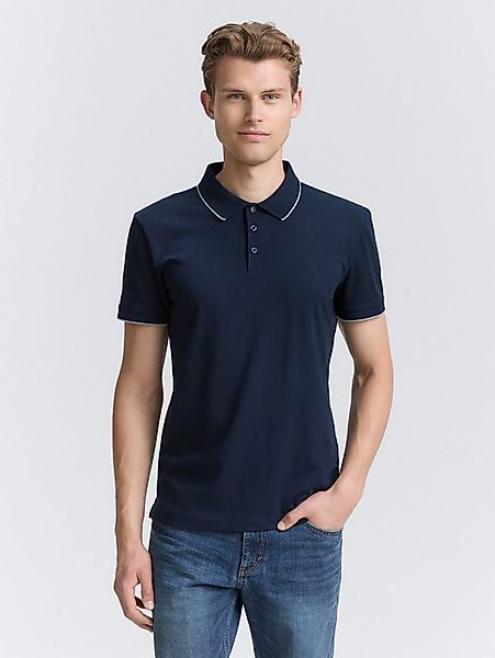 TOM TAILOR Poloshirt Poloshirts Slim Fit Jersey Poloshirt mit Stretch günstig online kaufen