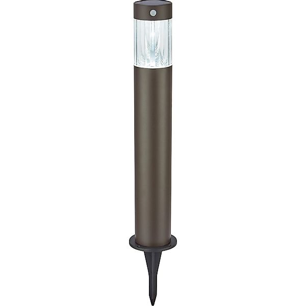 Solar-Wegeleuchte LED mit Bewegungssensor 7,5 cm x 7,5 cm x 64,5 cm Schwarz günstig online kaufen