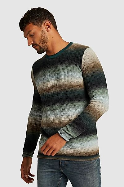 Cast Iron Pullover Streifenmuster Multicolour - Größe S günstig online kaufen