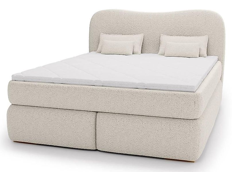 NADUVI Collection | Lavelle Boxspringbett Bouclé mit Stauraum günstig online kaufen