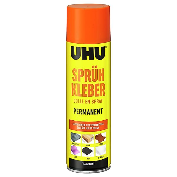 Uhu Sprühkleber Permanent Transparent 500 ml günstig online kaufen