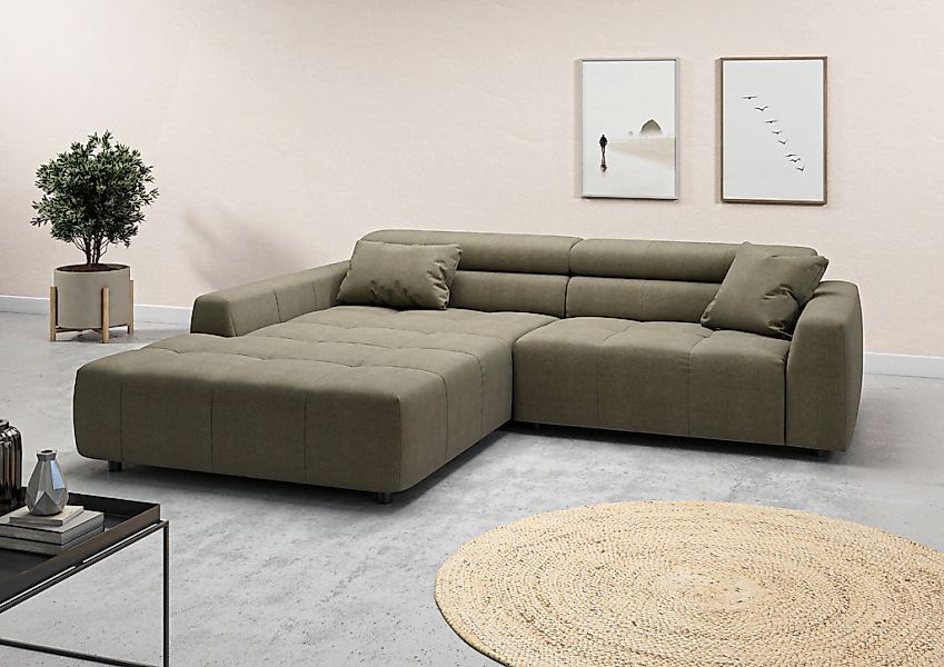3C Candy Ecksofa "Denver auch mit Cord- und Easy care-Bezug, Kopfteilverste günstig online kaufen