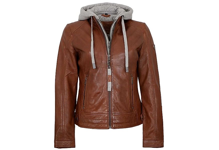 Mauritius Lederjacke MWAleni Mauritius - Damen Lederjacke Lammnappa Kapuze günstig online kaufen