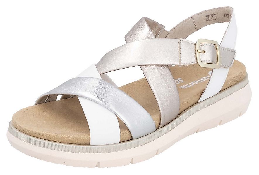 Remonte Elisabeth Hurley-Collection Riemchensandale, Keilabsatz, Sommerschu günstig online kaufen