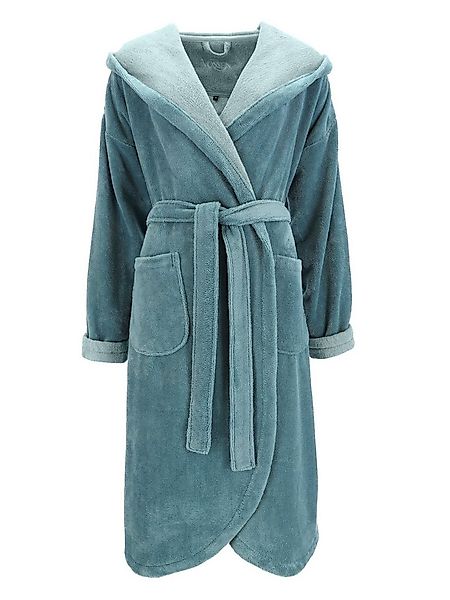 Vossen Damenbademantel Damen Bademantel mit Kapuze Carmen, Polyester günstig online kaufen