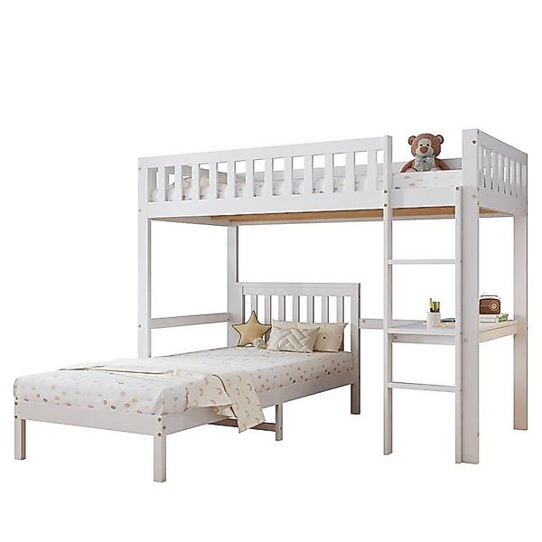Tongtong Etagenbett Kinderbett, mit Schreibtisch, 90x200cm, Design des Sich günstig online kaufen
