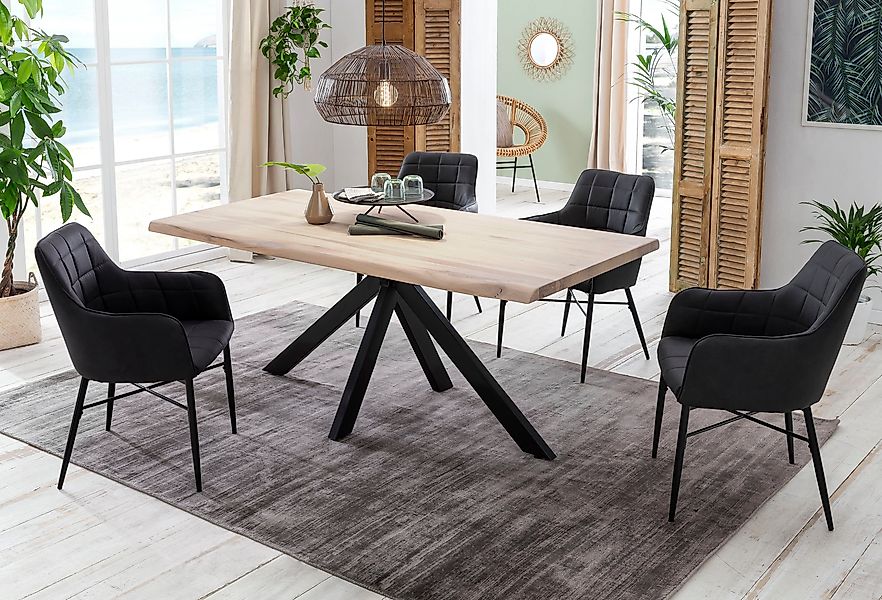 Home affaire Esstisch Tristan, Massivholz Wildeiche günstig online kaufen