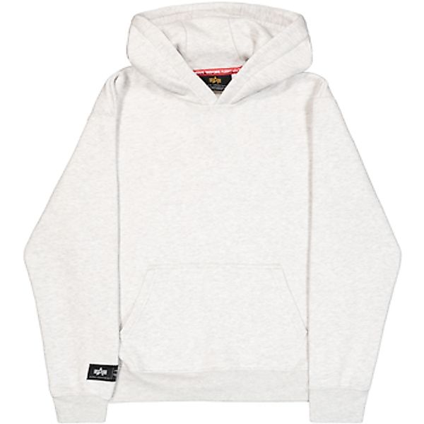 Alpha Industries  Sweatshirt Label Hoodie Backprint  - pastel grey melange günstig online kaufen