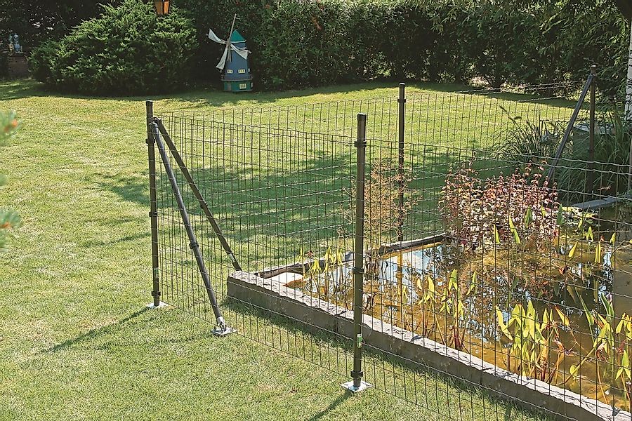 Alberts Eckpfosten "Fix-Clip Pro", für Maschendrahthöhe 122 cm, zum Aufschr günstig online kaufen