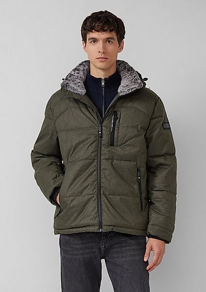 s.Oliver Winterjacke Outdoor-Jacke Melierte Pufferjacke mit abnehmbarem Kun günstig online kaufen