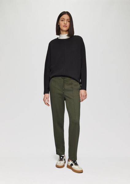 s.Oliver 7/8-Hose Hose Interlock-Jogpant in Twilloptik günstig online kaufen