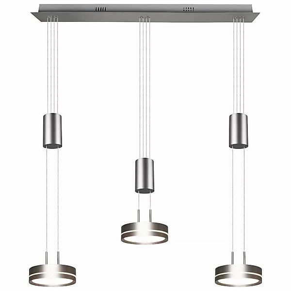 TRIO Pendelleuchte FRANKLIN 326510307 nickel matt Aluminium B/H/T: ca. 85x1 günstig online kaufen