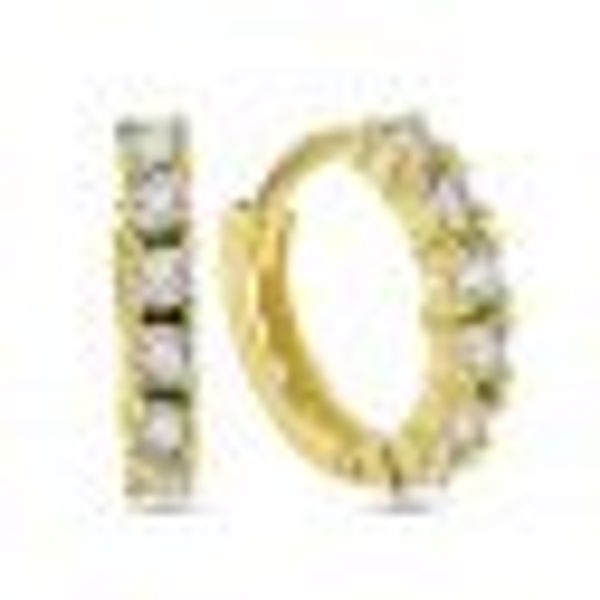 Creolen 925/- Sterling Silber vergoldet Halbkranz günstig online kaufen