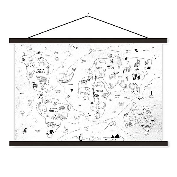 MuchoWow Poster Weltkarte - Kinder - günstig online kaufen
