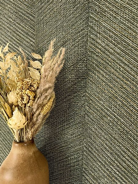 Newroom Vliestapete, Grün Tapete Streifen Streifen günstig online kaufen