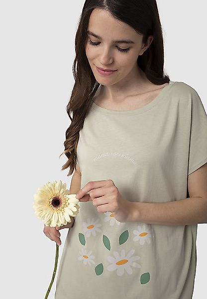 Milli T-shirt Aus Modal-buchenfaser & Bio-baumwolle Mit Druck "Mama" günstig online kaufen