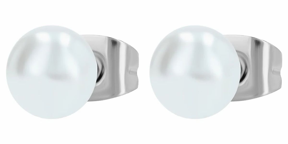 Adelia´s Paar Ohrhänger "Damen Ohrringe – Ohrstecker aus Edelstahl mit Perl günstig online kaufen