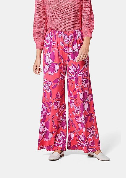GOLDNER Stoffhose Kurzgröße: Palazzo-Hose mit sommerlichem günstig online kaufen