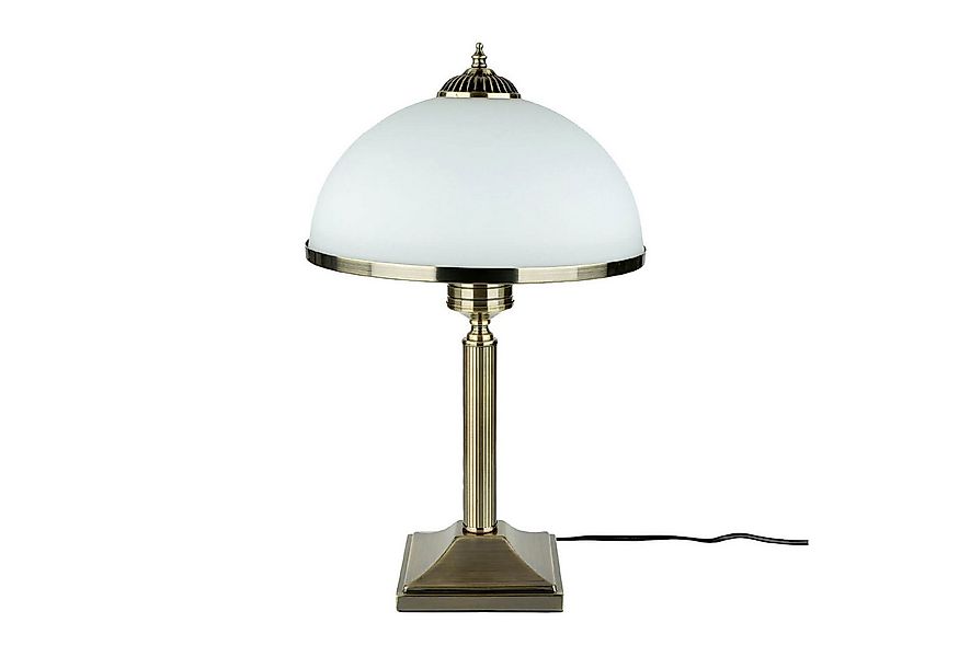 Licht-Erlebnisse Nachttischlampe ZEUS, ohne Leuchtmittel, Tischlampe Glas S günstig online kaufen