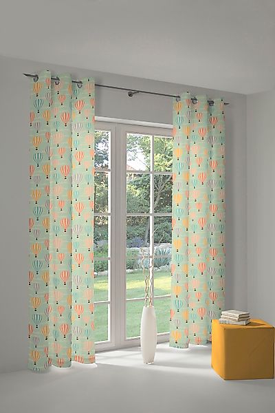 Adam Vorhang "Balloons" Ösen 1 Stk. tlg. aus Bio-Baumwolle, Made in Germany günstig online kaufen