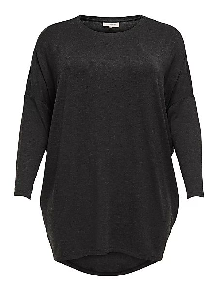 Only Carma Long Langarm T-shirt XL Peacoat / Detail Melange günstig online kaufen