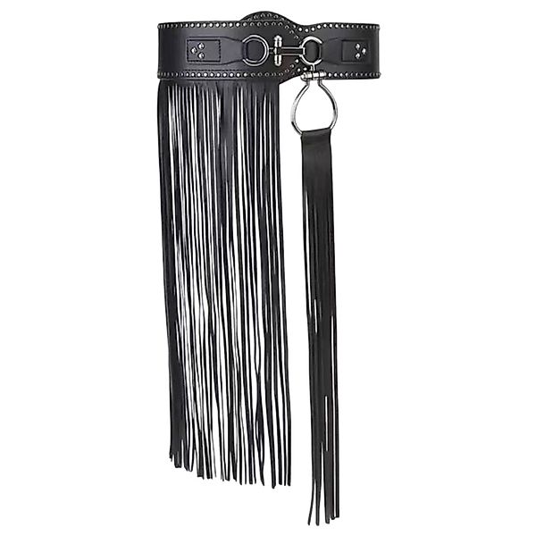 Refttenw Hüftgürtel Vintage schwarz Quastengürtel, Damen günstig online kaufen
