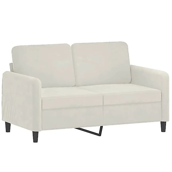 vidaXL 2-Sitzer-Sofa Creme 120 cm Samt 359440 günstig online kaufen