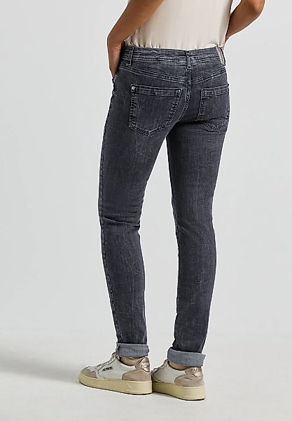 STREET ONE Comfort-fit-Jeans in grauer Waschung günstig online kaufen