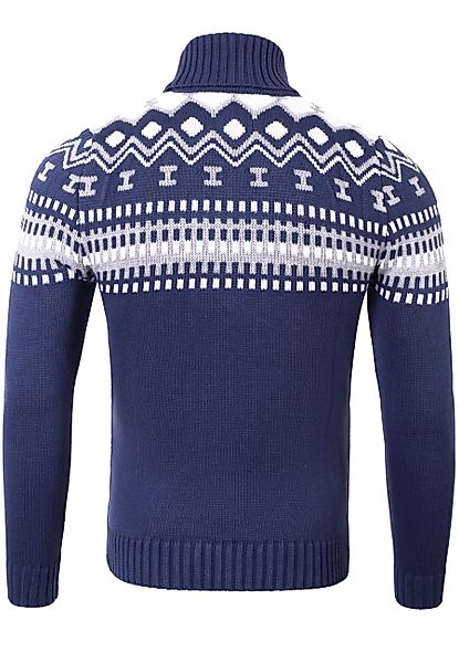Reslad Strickpullover Reslad Rollkragenpullover Herren Grobstrick günstig online kaufen