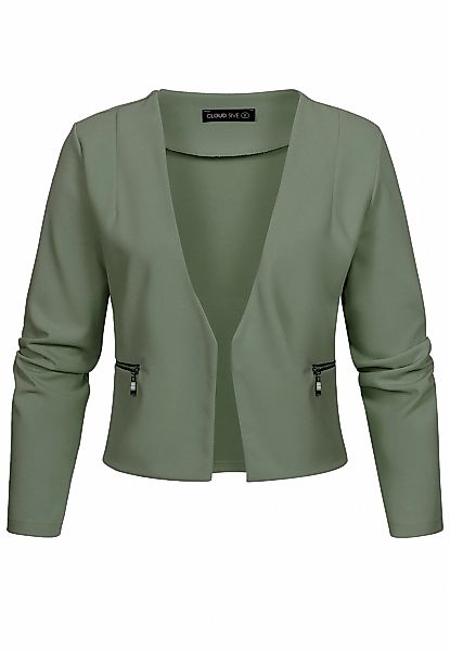 CLOUD 5IVE Strickjacke "CLOUD 5IVE Short Blazer wit Zip-Pockets" günstig online kaufen