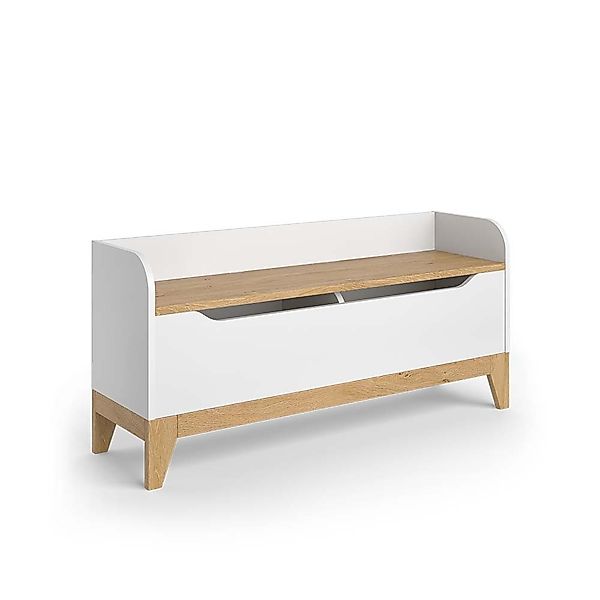 VitaliSpa® Bücherregal Malia, Weiß/Eiche, 107.2 x günstig online kaufen