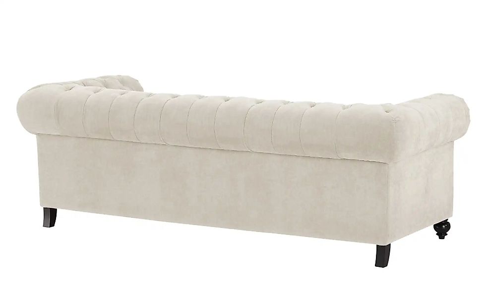 uno Einzelsofa  Chesterfield Stoff ¦ creme ¦ Maße (cm): B: 230 H: 80 T: 100 günstig online kaufen