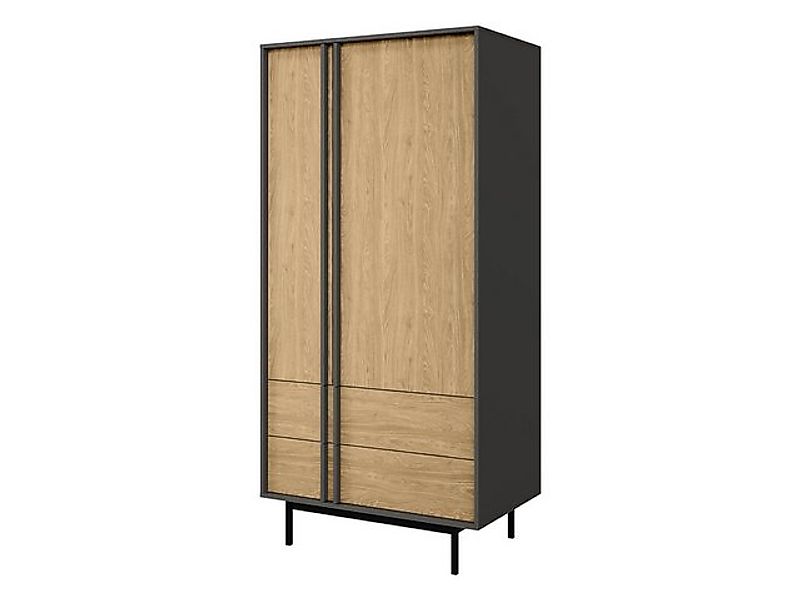 MIRJAN24 Kleiderschrank Alsy 2D2S AL01 (mit zwei Drehtüren und zwei Schubla günstig online kaufen