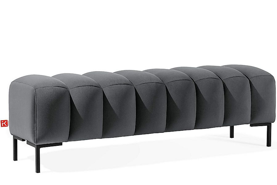 KONSIMO® Polsterbank Bettbank PECCO, Metallbeinen, hergestellt in der EU, h günstig online kaufen