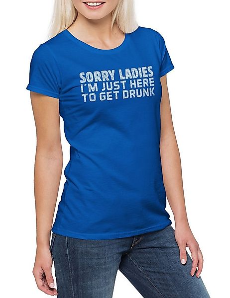 Urban Backwoods Print-Shirt Sorry Ladies Damen T-Shirt Get Drunk Alcohol Be günstig online kaufen