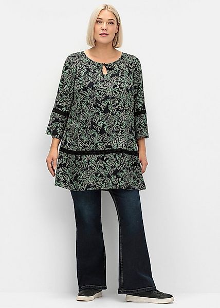 Sheego Klassische Bluse Tunika 3/4-Arm günstig online kaufen