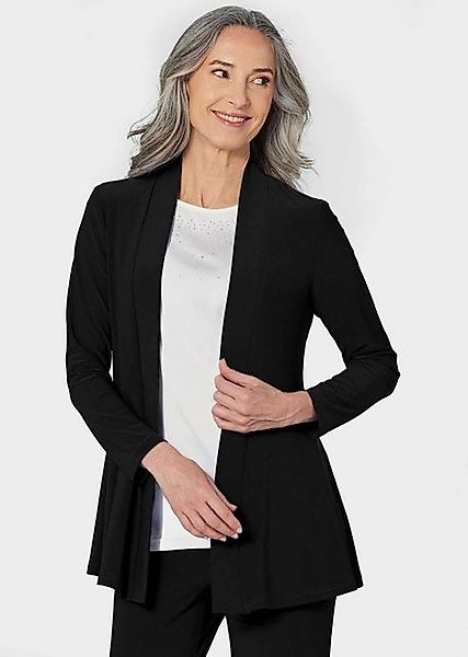 GOLDNER Shirtjacke Weich fallende Jersey-Longjacke günstig online kaufen