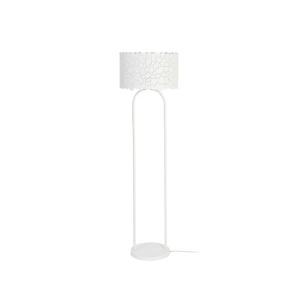 Lindby Stehlampe Aralena 10025865 Modern in Weiß aus Metall 1-flammig E27 W günstig online kaufen